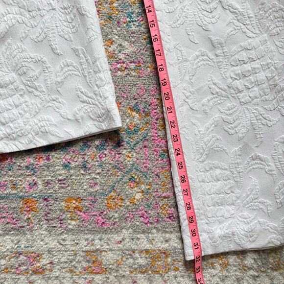 Lilly Pulitzer Kirrabelle Resort White Short Puff Sleeves Wide Leg Jumpsuit 4 - Picture 7 of 13